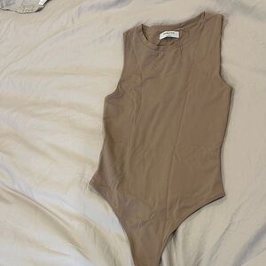 Babaton Taupe Bodysuit